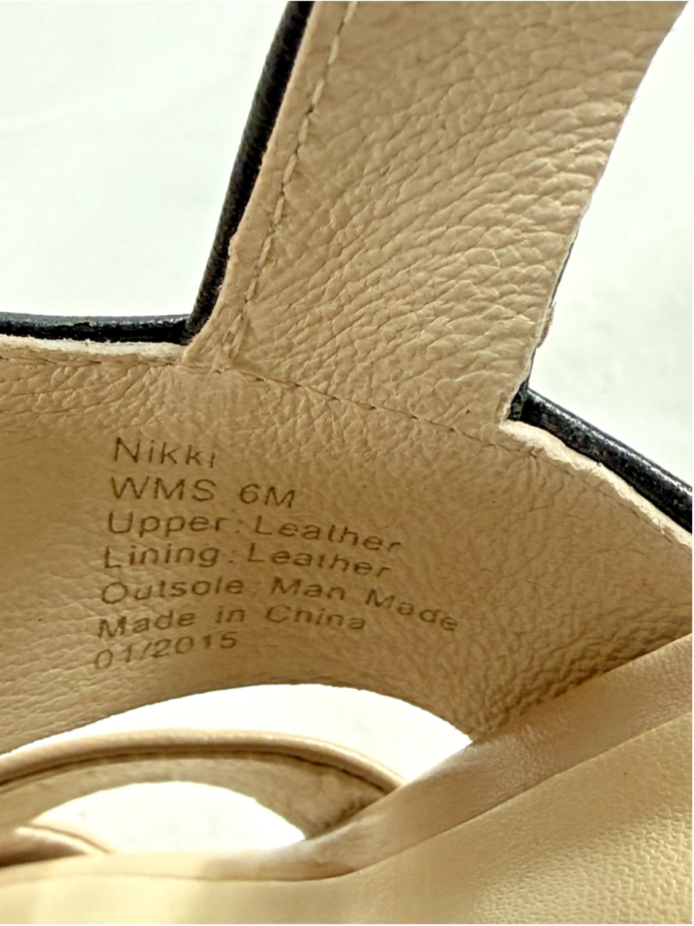 Kenneth Cole Leather Strappy Heels Nikki Clay and Black Size 6 Med. - Picture 7 of 14